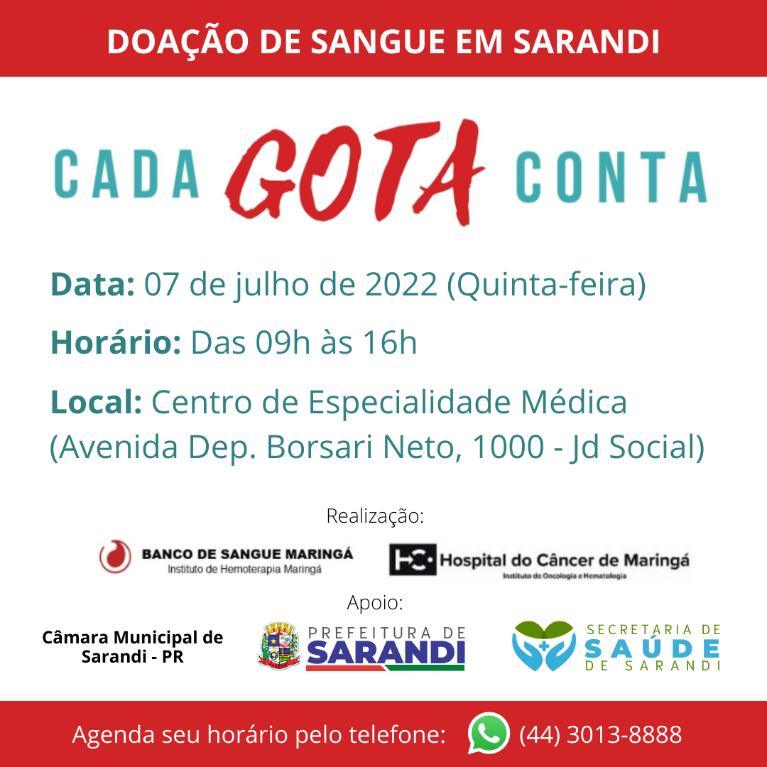 Campanha de Doação de Sangue em Sarandi - 